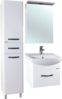 Зеркало-шкаф с подсветкой Bellezza Анкона 55см белый 00000006258